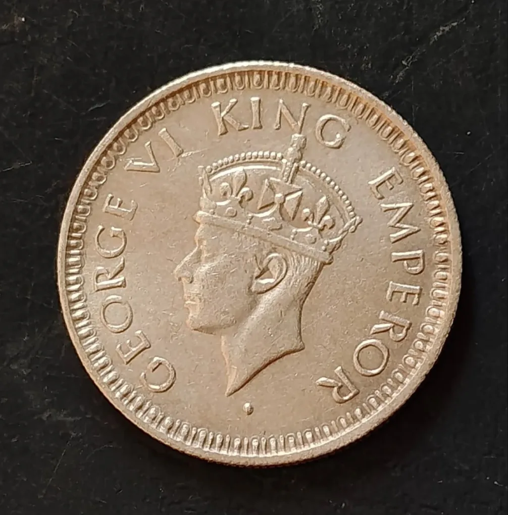 British India  King and emperor George vi Denominaton 1/4₹ Year 1940 Same and similar piece available
