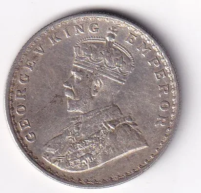 British India 1 Rupee 1911 - George V Rare Silver Coin