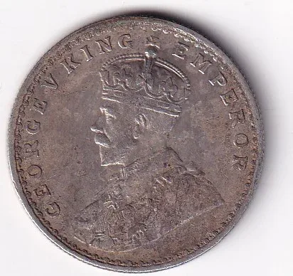 British India 1 Rupee 1911 - George V Rare Silver Coin