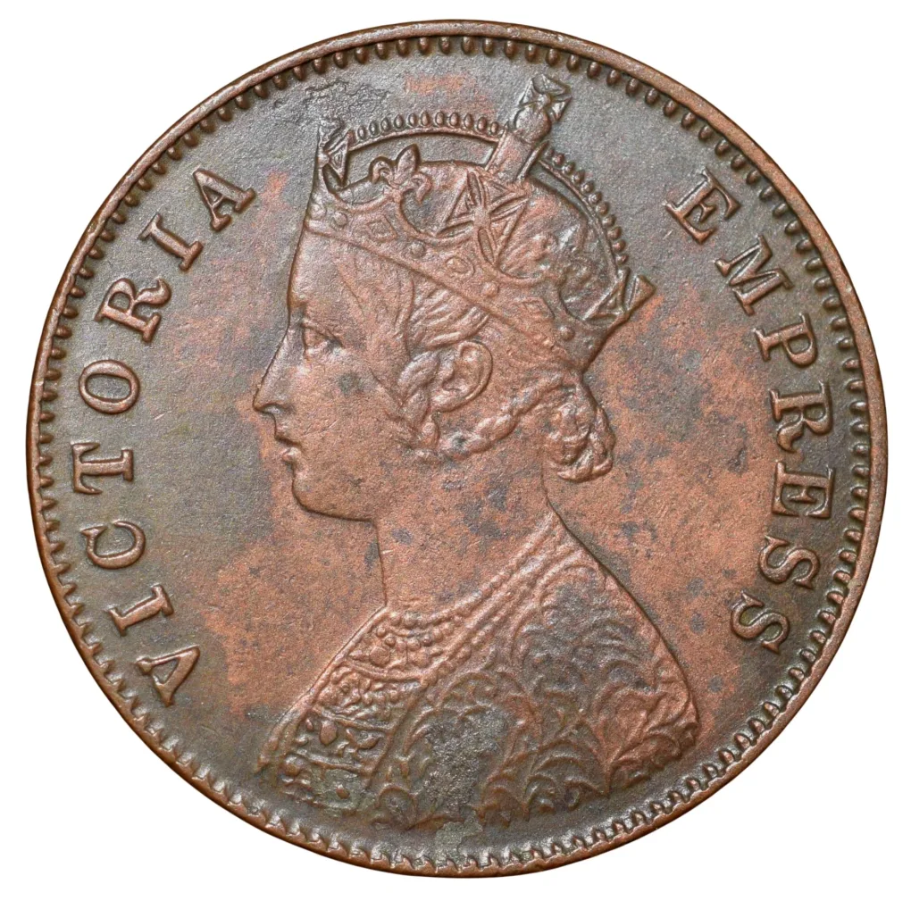 Copper 1/4 Anna of Victoria Empress (AD 1901) of Calcutta Mint Beautiful Grade Rare