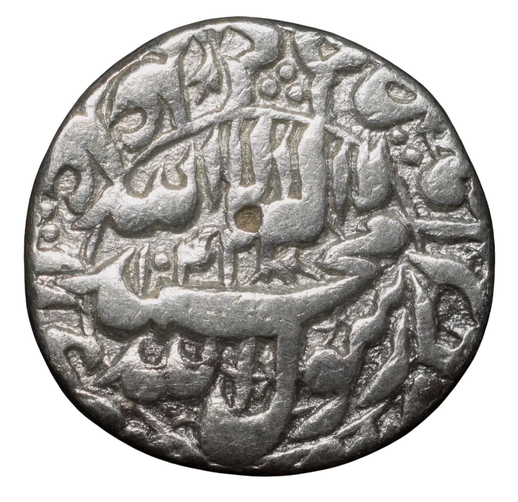 Silver Rupee of Shah Jahan(AD 1628-58) of Multan Mint KM 227.8 Rare