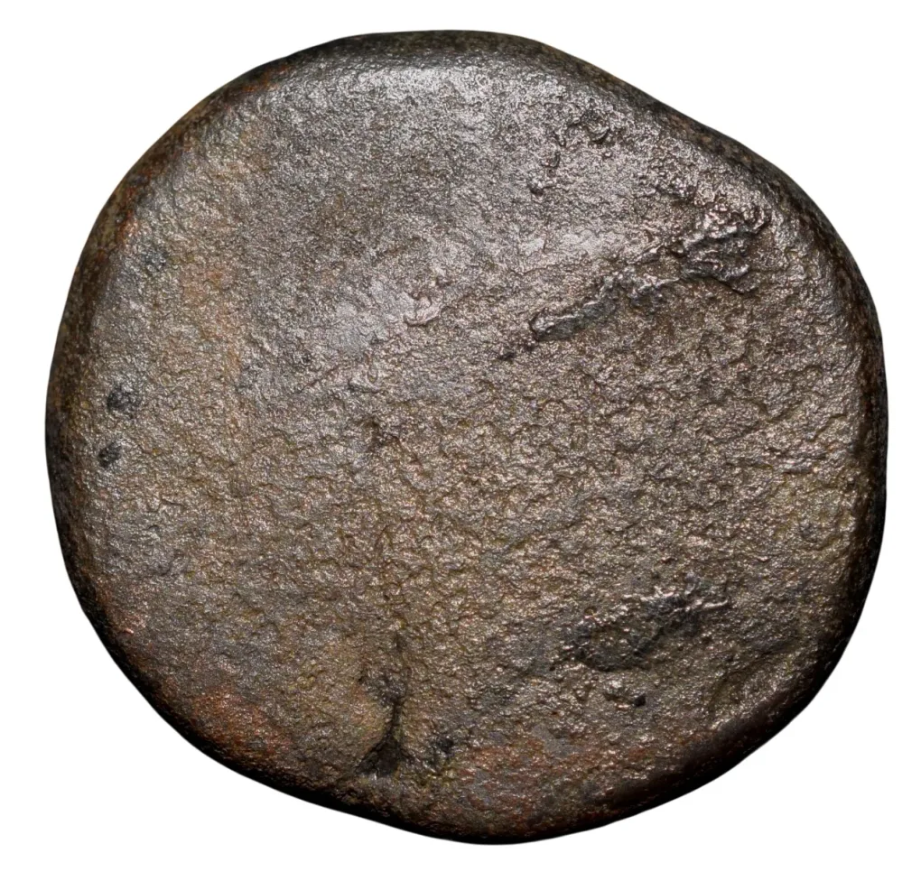 Copper Paisa of Hussain Yafar Khan(AD 1841-1880) of Cambay State