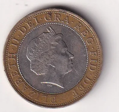 United Kingdom 2 Pounds - (Elizabeth II Gunpowder Plot) 2005 Rare Bimetallic Coin