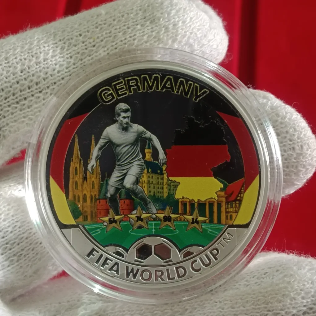 Ex Rare Charles III Half Dollar Solomon Islands Year 2026 Germany Proof Coin Fifa World Cup