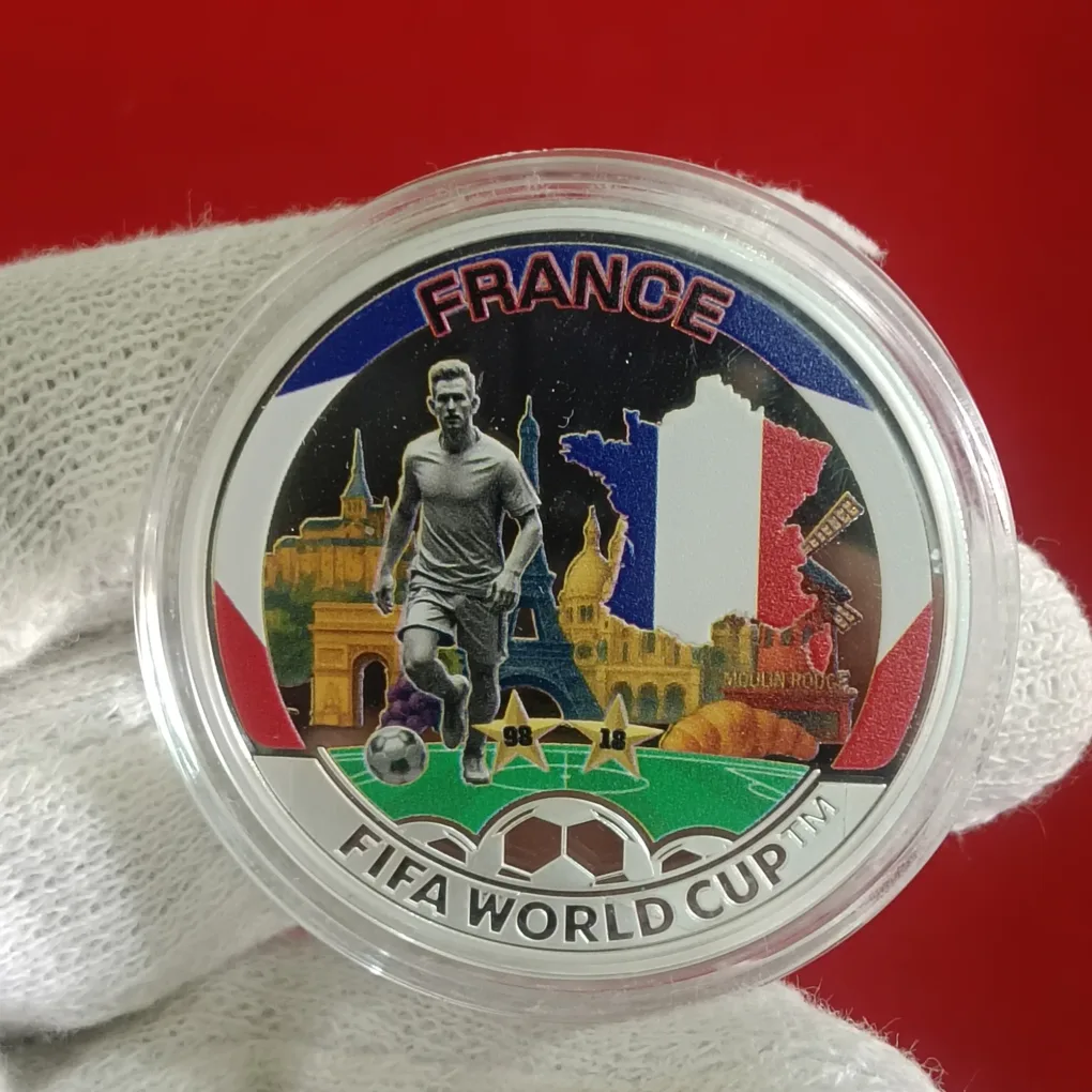 Ex Rare Charles III Half Dollar Solomon Islands Proof Coin Year 2026 France Fifa World Cup