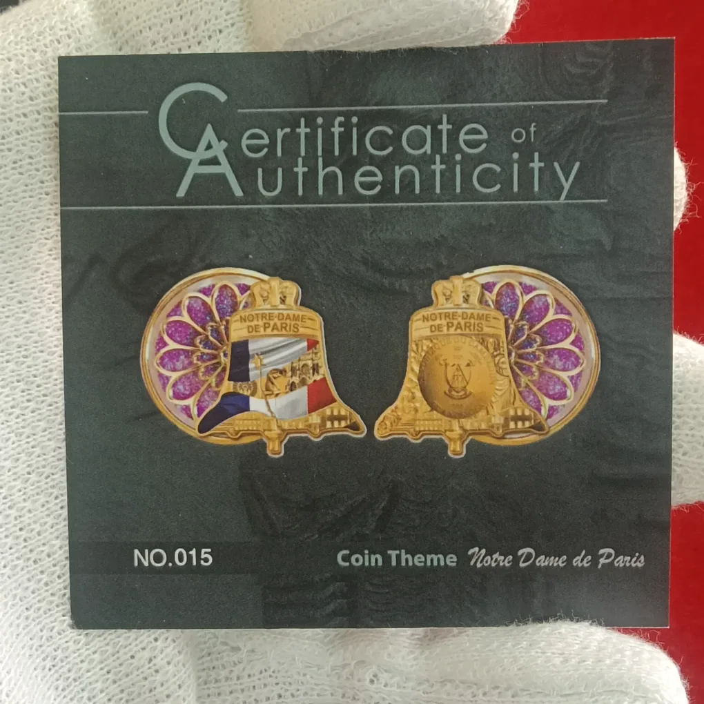 Ex Rare Notre-Dame de Paris Commemorative Proof Coin ★ 🇨🇲 Cameroon – 2025 – 100 Francs CFA | 53.3 g (47 g Copper + 6.3 g Silver) | BU (Brilliant Uncirculated) | Bi-Metal Issue | Limited Mintage: 666 pcs
