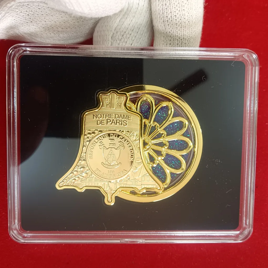 Ex Rare Notre-Dame de Paris Commemorative Proof Coin ★ 🇨🇲 Cameroon – 2025 – 100 Francs CFA | 53.3 g (47 g Copper + 6.3 g Silver) | BU (Brilliant Uncirculated) | Bi-Metal Issue | Limited Mintage: 666 pcs