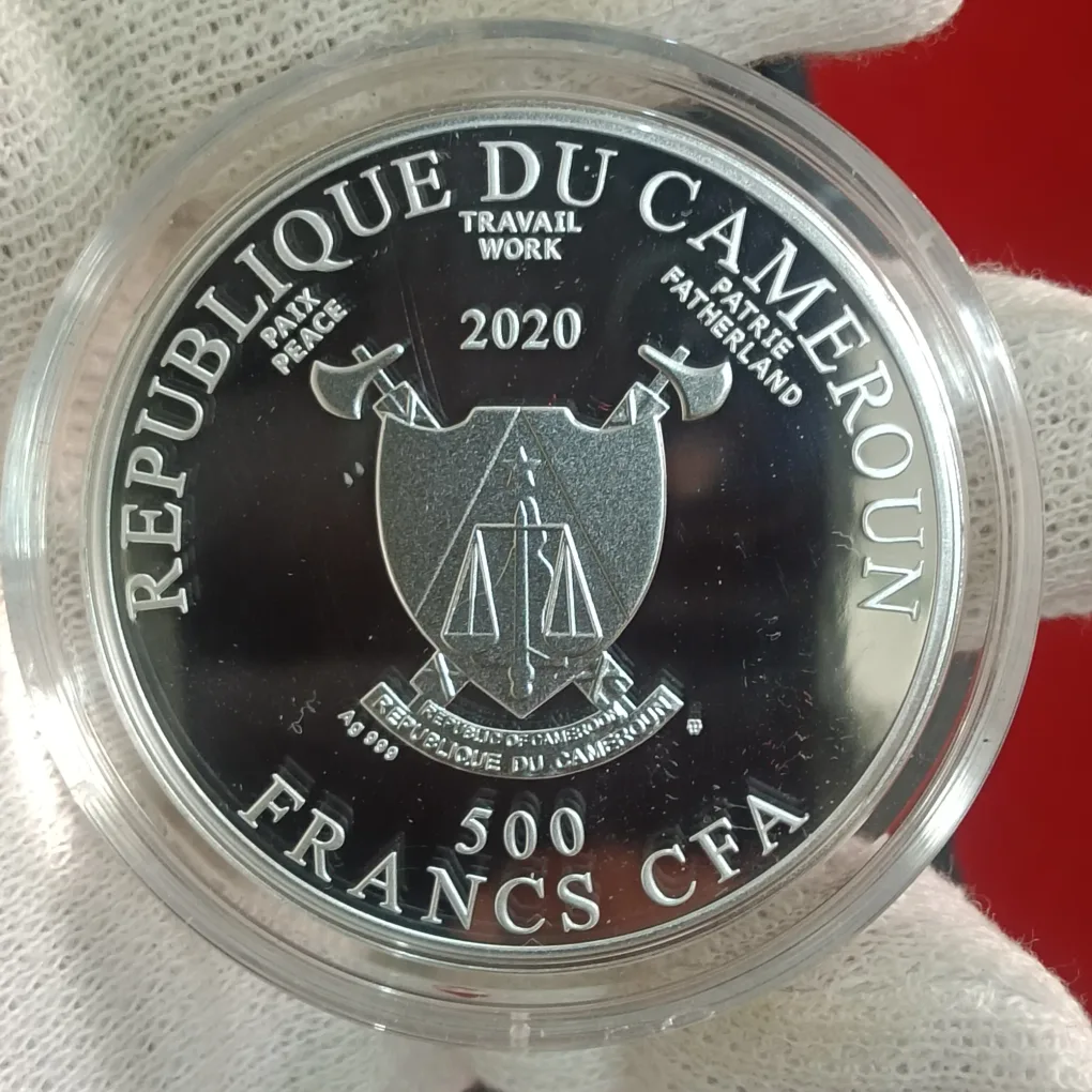 CAMEROON 500 FRANCS RAFAEL SANTI (THE HOLY FAMILY) 2020 (SILVER 17.50 G ) COIN RARE PROOF SET