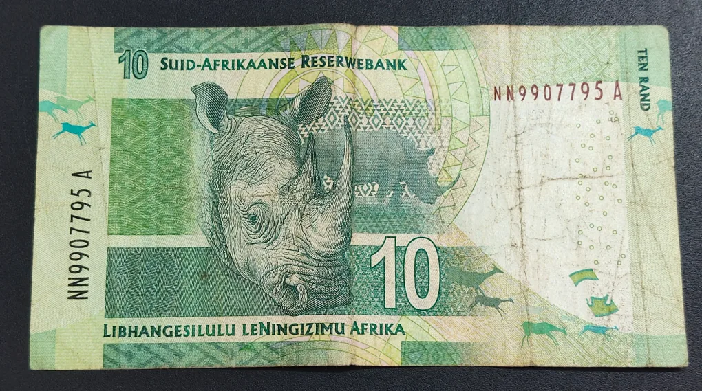 South Africa 10 Rand (Without Omron rings) Rare Note