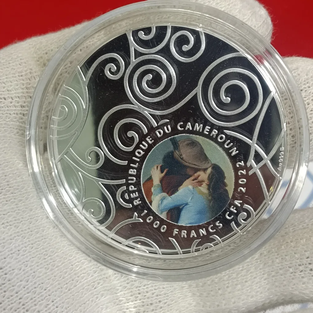 Ex Rare 1000 Francis CFA Proof Silver Coin Republic of Cameroon Mint Of Poland