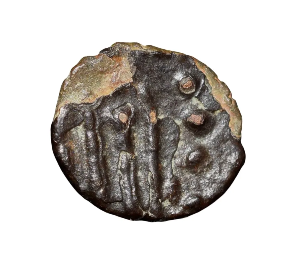 Copper Kasu Jatavarman Sundara Pandya I (AD 1251-1283) of Imperial Pandya Very Rare