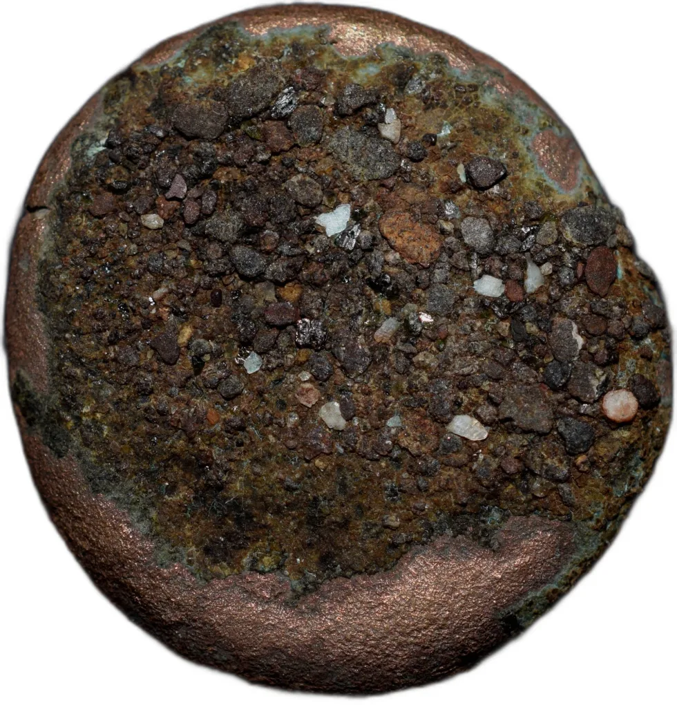 Copper Coin of Satavahan Dynasty (1st Cen. BC) with Elephant walking Right from Vidarbha