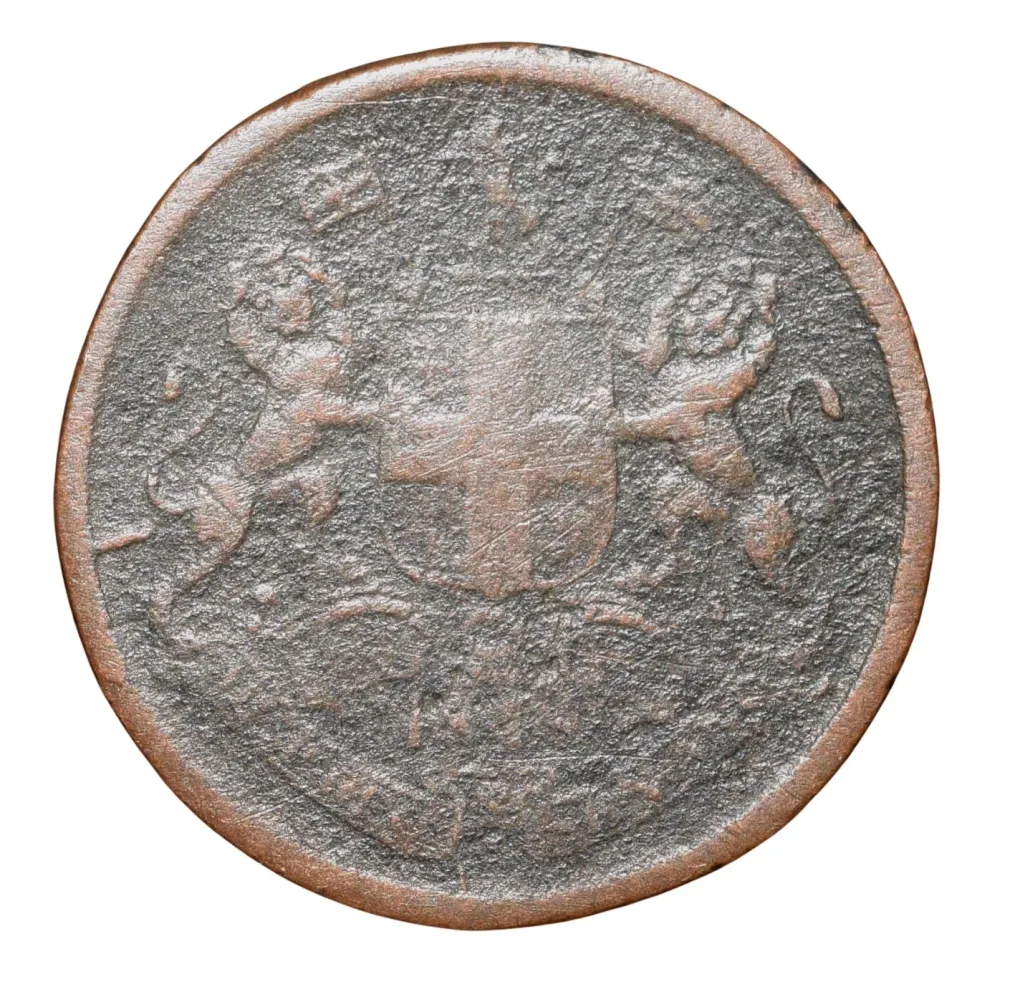 Copper 1/12 Anna of East India Company (AD 1848) Rare Date