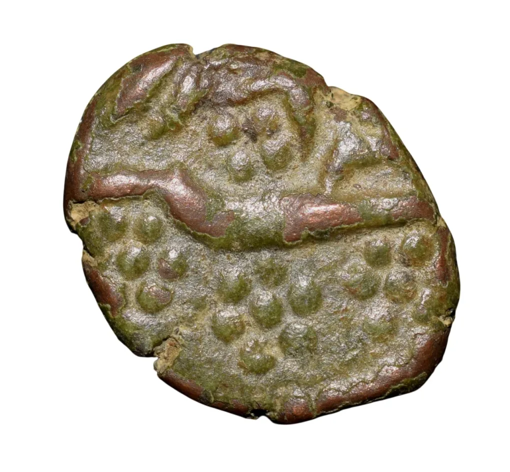 Copper 1/4 Paisa of Muhammad Ali (AD 1751-1795) of Nawabs of Arcot  KM8 Rare Dated Coin