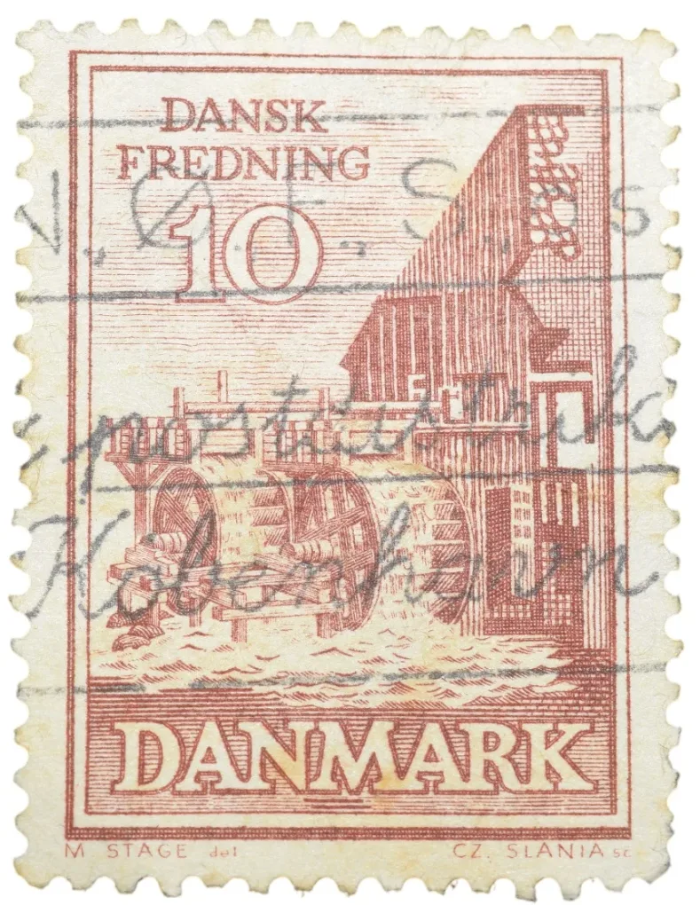 Postal Stamp of Danmark (AD 1962) 10 Ore - Dansk Fredning (Preservation of Nature and Ancient Monuments) Used Condition as per Image.