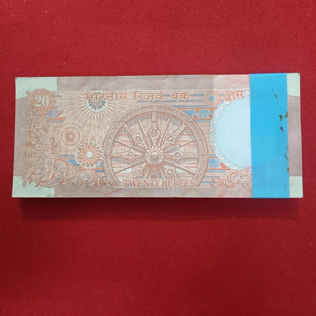 Rare 20 Rupees Chakra Full Serial Bundle Governor RN Malhotra Unc Condition Reserve Bank of India 209301