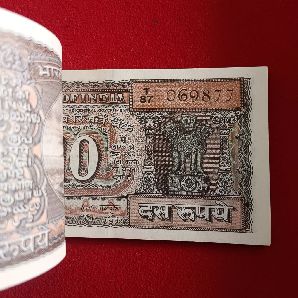 Ten Rs Rare Black Boat Bundle 98 Notes Serial Gem Unc Condition Governor RN Malhotra Reserve Bank of India 069802