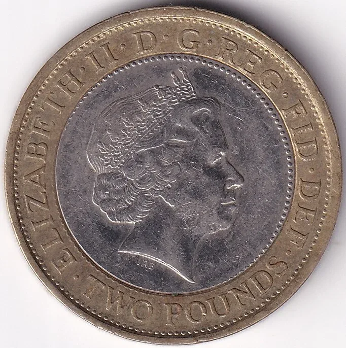 The Abolition of the Slave Trade 2 Pounds of United Kingdom Bi Metallic Coin
