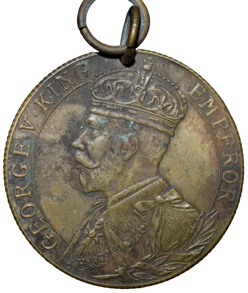 Bronze Medal of George V (AD 1914-1919) For Freedom & Honour Beautiful Grade