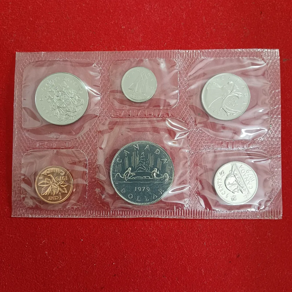 Rare Royal Canadian Mint Uncirculated Proof Coin Set 1979 Year Issued By Canada Mint