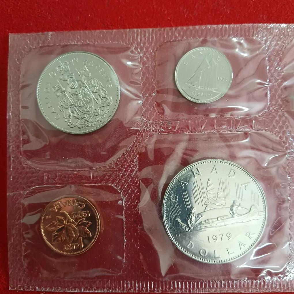 Rare Royal Canadian Mint Uncirculated Proof Coin Set 1979 Year Issued By Canada Mint