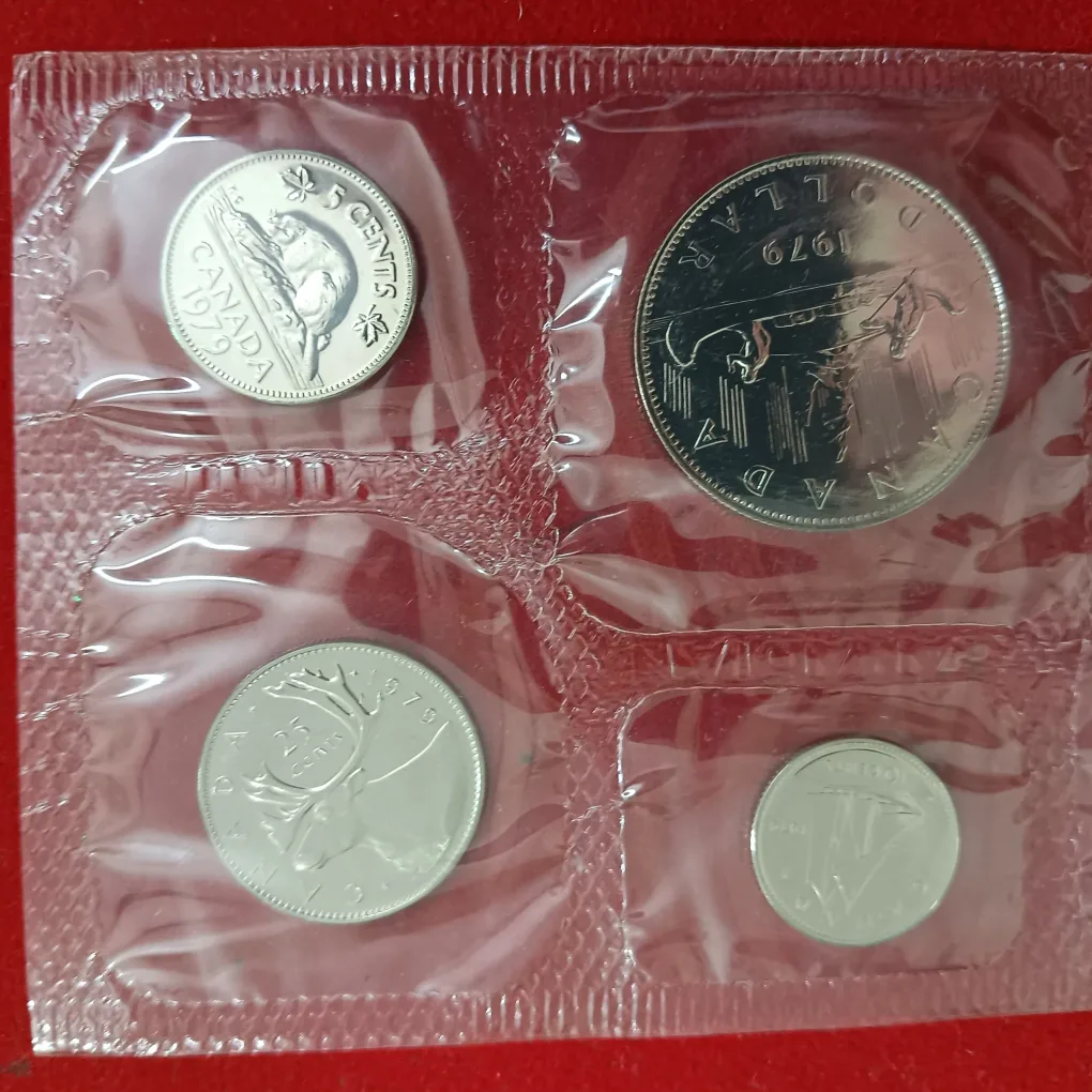 Rare Royal Canadian Mint Uncirculated Proof Coin Set 1979 Year Issued By Canada Mint