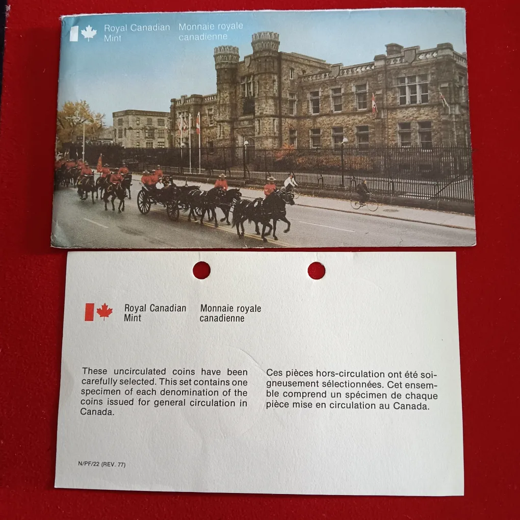 Rare Royal Canadian Mint Uncirculated Proof Coin Set 1978 Year Issued By Canada Mint