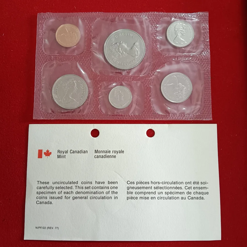 Rare Royal Canadian Mint Uncirculated Proof Coin Set 1978 Year Issued By Canada Mint