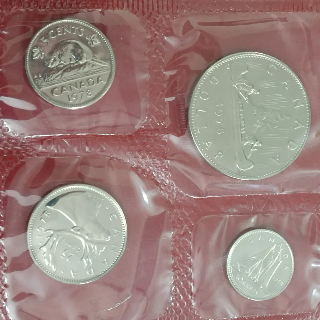 Rare Royal Canadian Mint Uncirculated Proof Coin Set 1978 Year Issued By Canada Mint