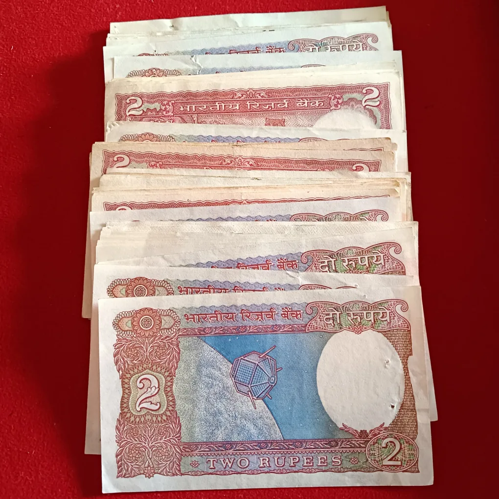 Two Rs Satalite or Tiger 150 Pcs Reserve Bank of India
