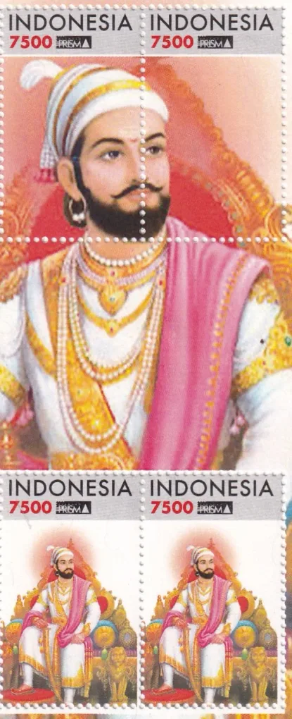 BANDUNG 2026 INDONESIA INDIAN "CHHATRAPATI SHIVAJI MAHARAJ" LATEST SPECIAL ISSUE GEM UNC 7500 X 4 STAMP SET