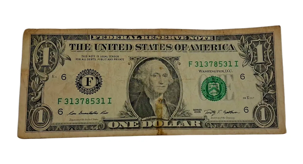 UNITED STATES OF AMERICA 1 DOLLAR Year 2009 GEORGIA Bank Note in Used Condition.