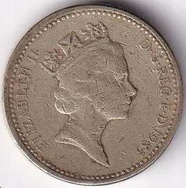 United Kingdom 1 Pound 1985 Nickel Brass Used Coin