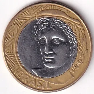 Brazil 1 Real Bimetallic 2003 Coin