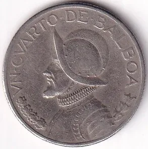 Panama Quarter Balboa 1996 Copper Nickel Coin