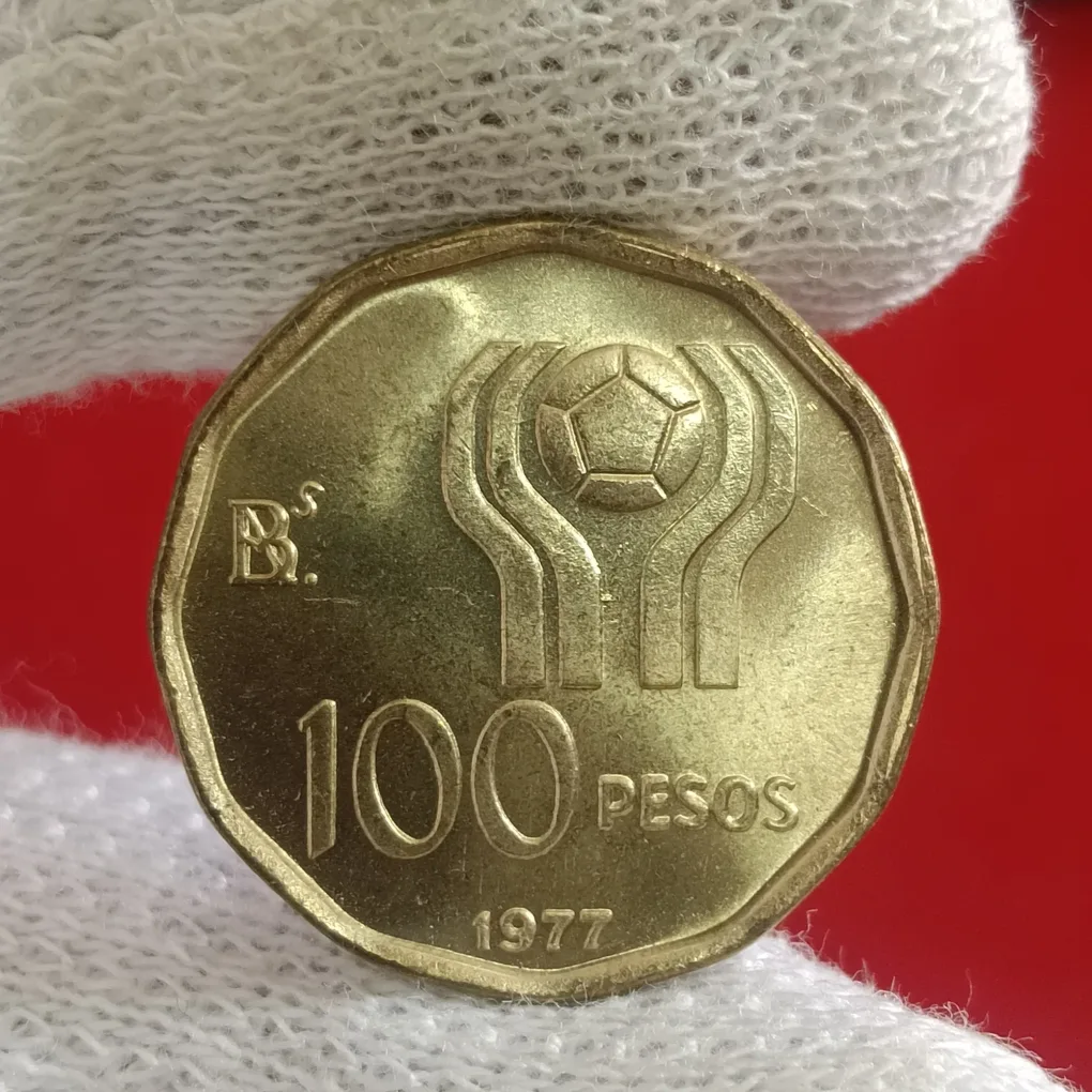 Rare Argentina 78 Fifa World Cup Soccer 100 Pesos Proof Coin Issue By Argentina F15