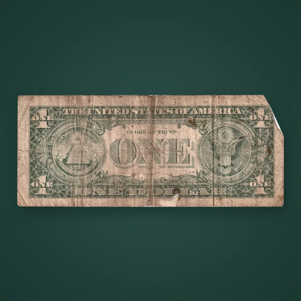 Rare 1 Dollar 1995 Federal Reserve Note Minneapolis George Washington United States of America Note # A975