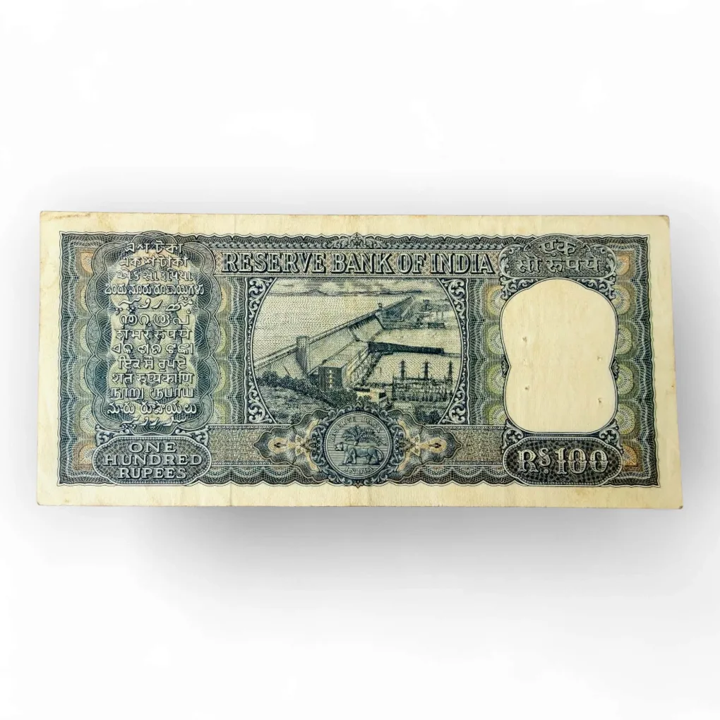 Rs 100 India Banknote Signed By L K Jha Issue Diamond Issue Unique and Rare