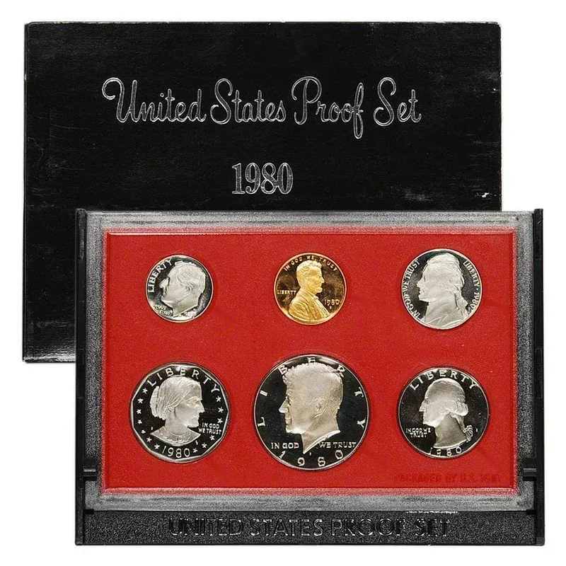 1980  United States 6 Coins Proof Set