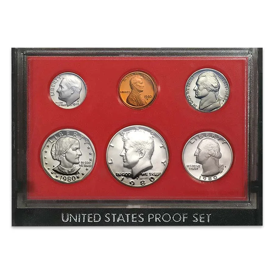 1980  United States 6 Coins Proof Set