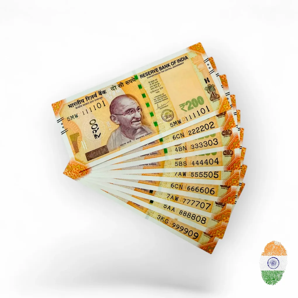 Rs 100 India Banknote Agriculture Issue Serial Bundle Unc Signed By C Rangarajan Inset Plain Unique and Rare (copy)