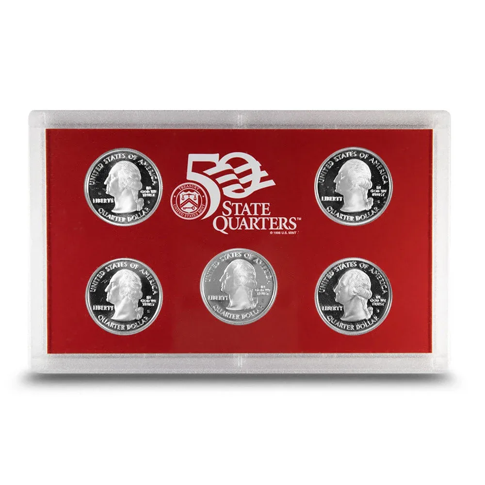 2006 UNITED STATES MINT SILVER PROOF SET SPECIFICATIONS ( 5X2 ) COINS SET WITH CERTIFICATE