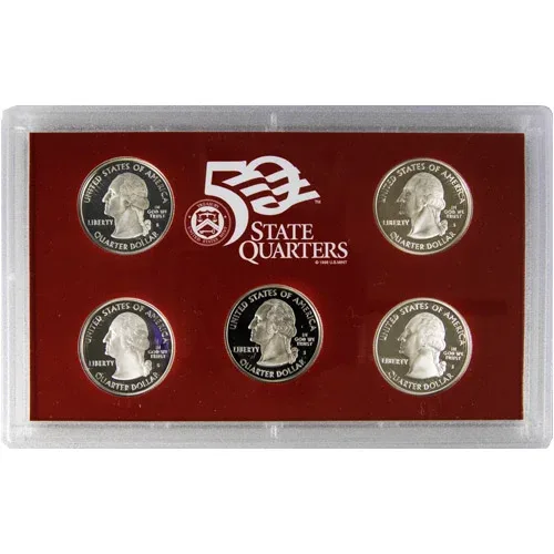 2008 UNITED STATES MINT SILVER PROOF SET SPECIFICATIONS 14 COINS SET WITH CERTIFICATE