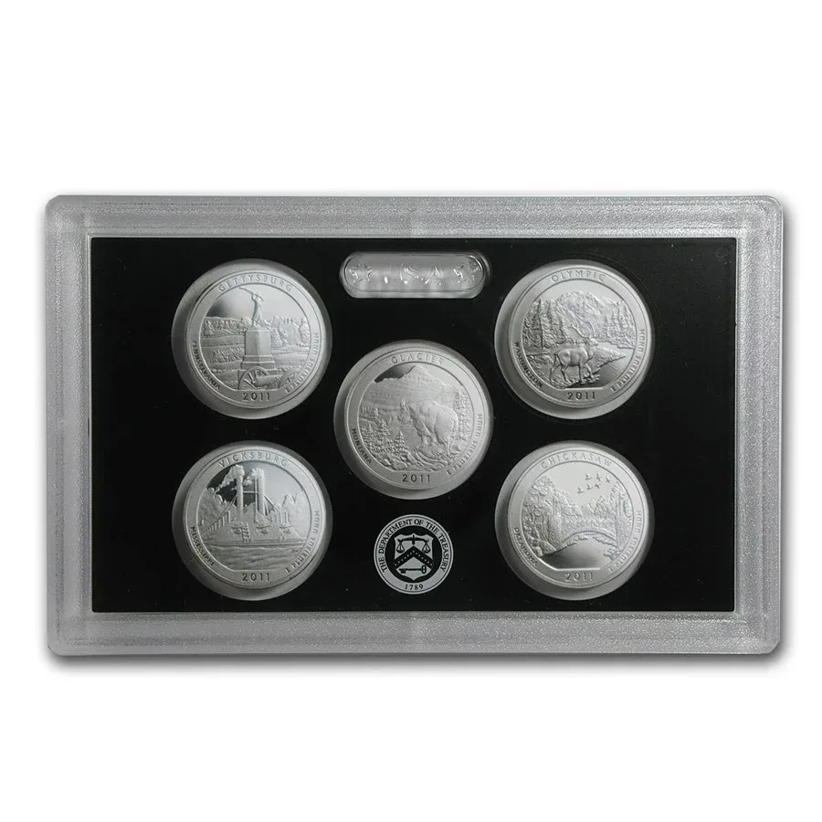 2011 UNITED STATES MINT SILVER PROOF SET SPECIFICATIONS 14 COINS SET WITH CERTIFICATE