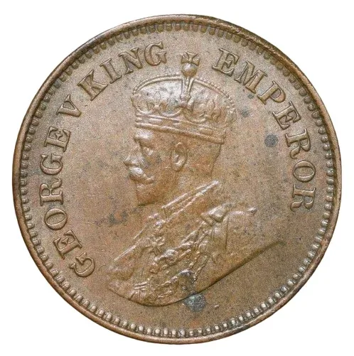 Bronze 1/2 Pice of George V (AD 1936) of Calcutta Mint About UNC Grade