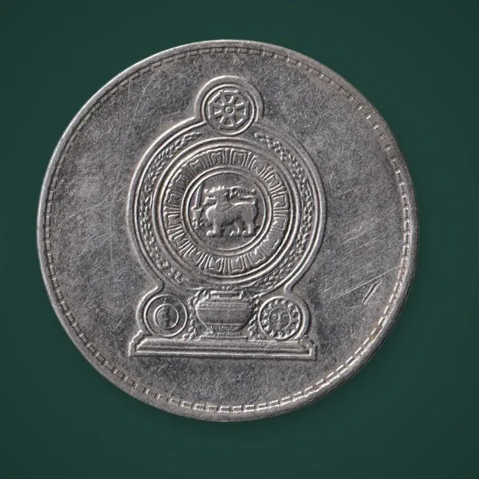 Rare 5 Rupees 2016 Sri Lanka National Emblem Lion Coat of Arms Asia World Coin # A1045