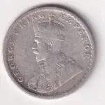 British-India  ½ Rupee 1927 - George V Rare Silver Coin
