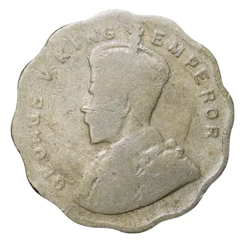 Copper-Nickel 1 Anna of George V (AD 1933) of Calcutta Mint Scarce Date