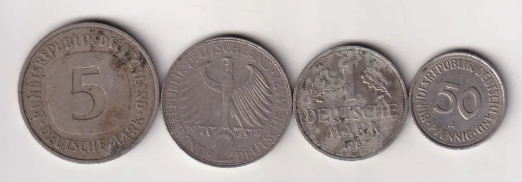 Germany 4 Different Denomination Rare  (4 Coin) Set