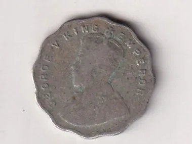 British-India 1 Anna (George V) 1933 Rare Coin